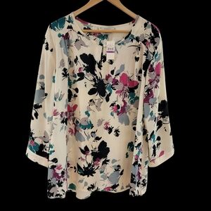 Van Heusen‎ Floral Blouse Size XXL NWT